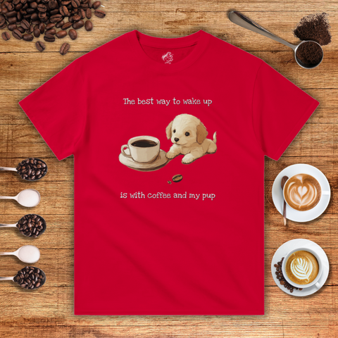 Best Way to Wake Up Heavyweight Unisex T-shirt