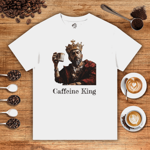 Caffeine King Heavyweight Unisex T-shirt