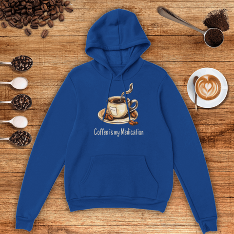 Coffee Is My Medication Unisex Pullover Hoodie