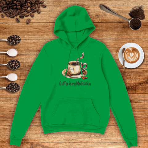 Coffee Is My Medication Unisex Pullover Hoodie