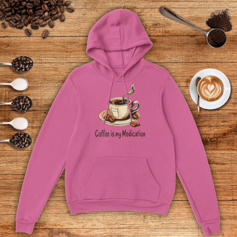 Coffee Is My Medication Unisex Pullover Hoodie