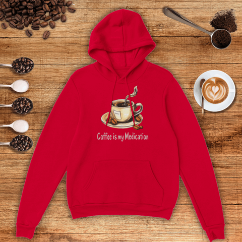 Coffee Is My Medication Unisex Pullover Hoodie