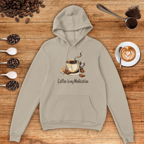 Coffee Is My Medication Unisex Pullover Hoodie
