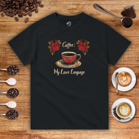 Coffee: My Love Language Heavyweight Unisex T-shirt