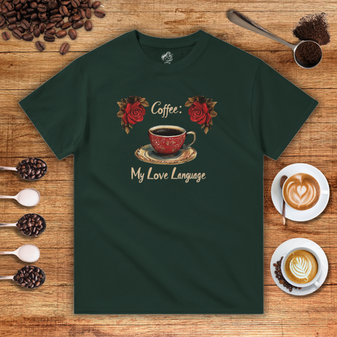Coffee: My Love Language Heavyweight Unisex T-shirt