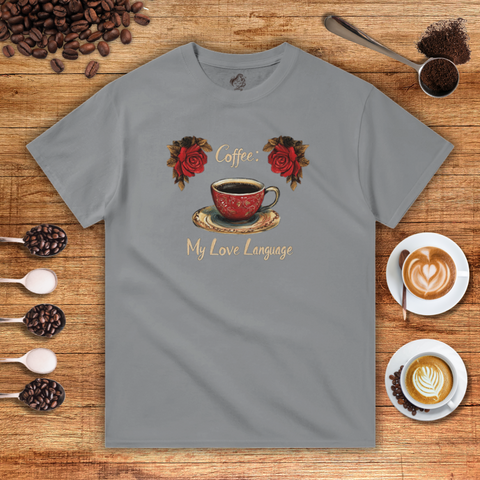 Coffee: My Love Language Heavyweight Unisex T-shirt