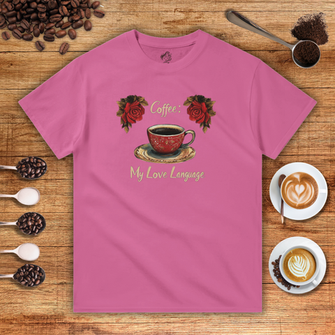 Coffee: My Love Language Heavyweight Unisex T-shirt