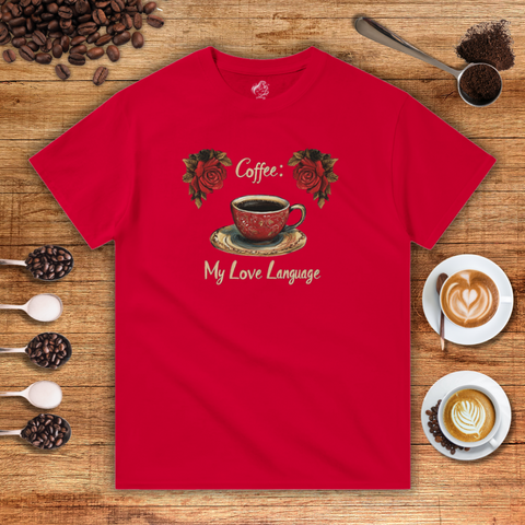 Coffee: My Love Language Heavyweight Unisex T-shirt