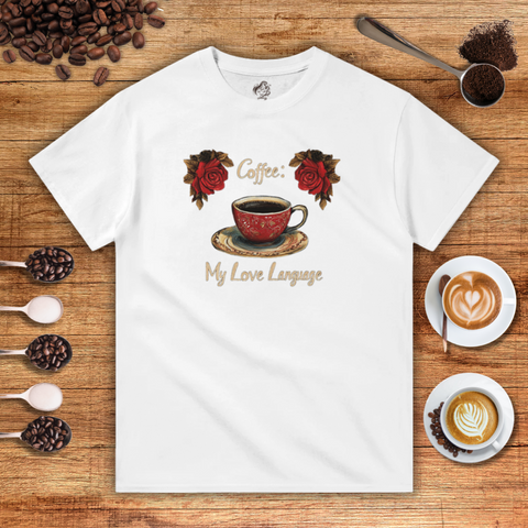 Coffee: My Love Language Heavyweight Unisex T-shirt