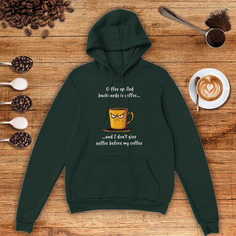 Coffee Spelled Backwards Unisex Pullover Hoodie