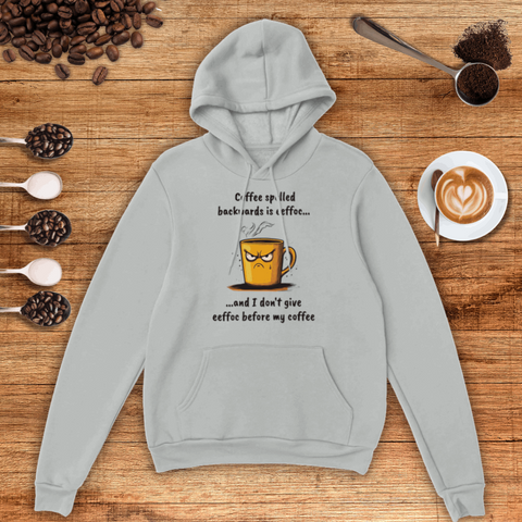 Coffee Spelled Backwards Unisex Pullover Hoodie