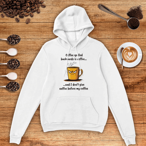 Coffee Spelled Backwards Unisex Pullover Hoodie