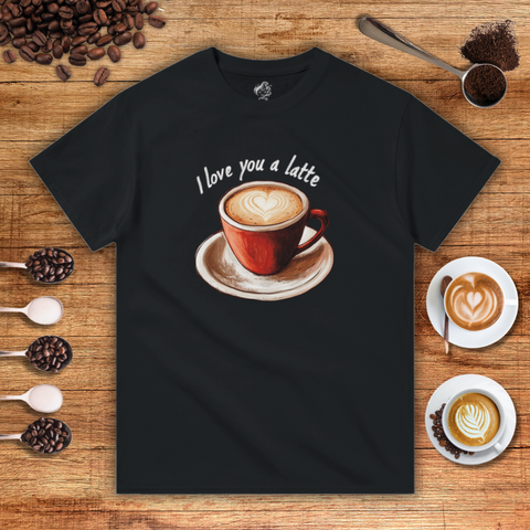 I Love You a Latte Heavyweight Unisex T-shirt