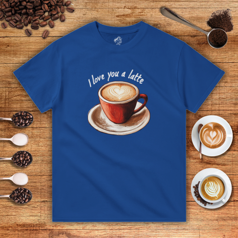 I Love You a Latte Heavyweight Unisex T-shirt