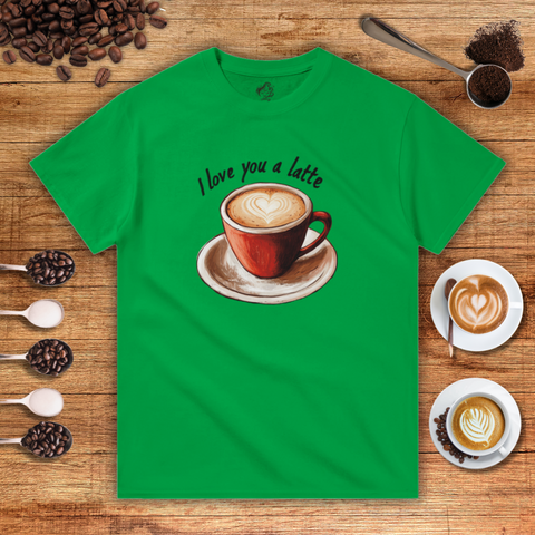 I Love You a Latte Heavyweight Unisex T-shirt