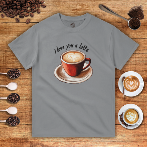 I Love You a Latte Heavyweight Unisex T-shirt