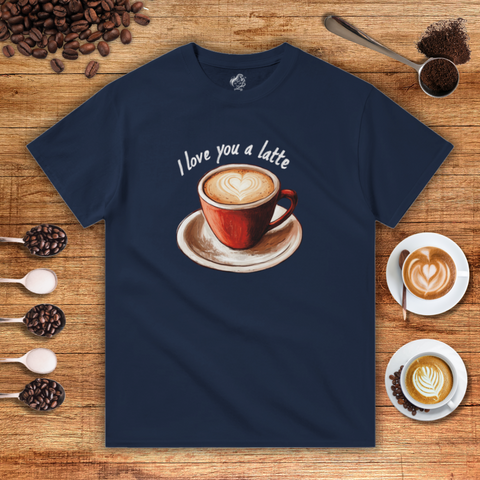 I Love You a Latte Heavyweight Unisex T-shirt