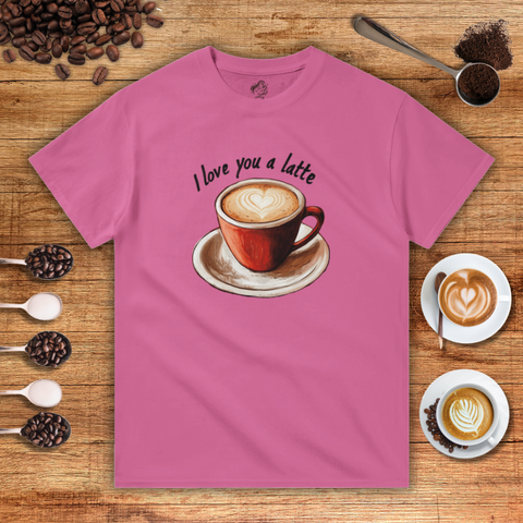 I Love You a Latte Heavyweight Unisex T-shirt