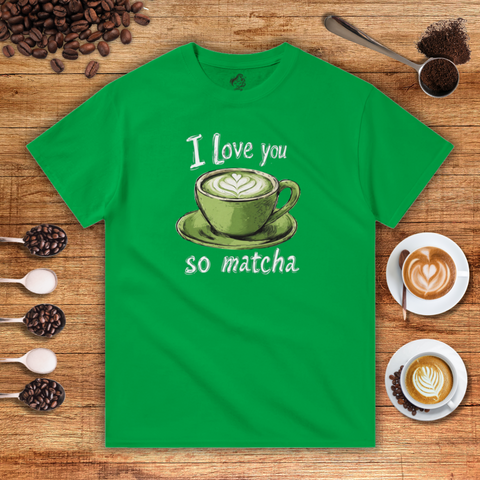 I Love You So Matcha Heavyweight Unisex T-shirt