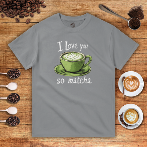 I Love You So Matcha Heavyweight Unisex T-shirt
