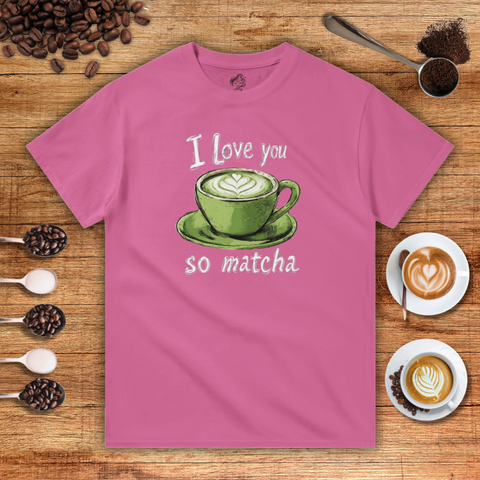 I Love You So Matcha Heavyweight Unisex T-shirt