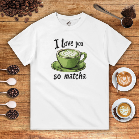 I Love You So Matcha Heavyweight Unisex T-shirt